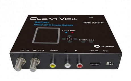 ClearView HD1112+ Multi-System MPEG2 SD/HD Digital Modulator