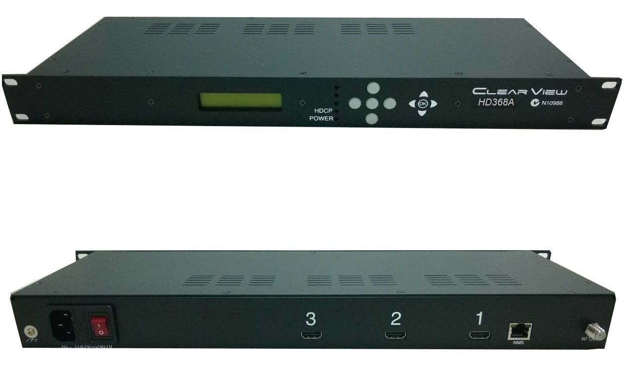 ClearView HD368Ai 3 HDMI Input HD ISDBT/DVBT 6M Modulator
