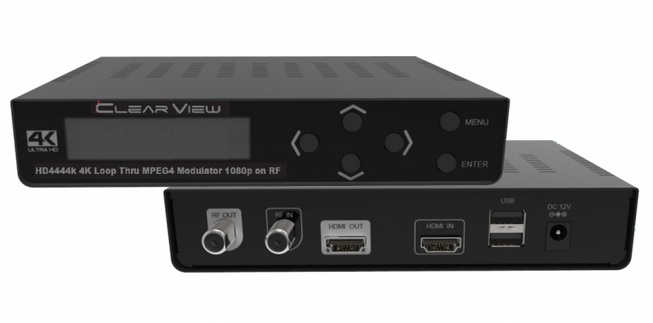 ClearView HD4444k Single HD MPEG4 DVBT Modulator HDMI 2K/4K Loop
